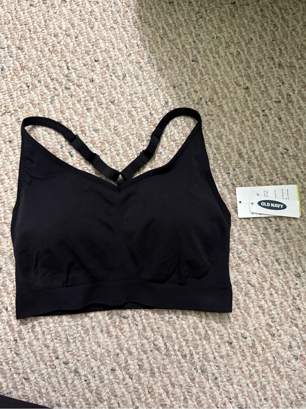 Old Navy Black Light Support Bra - Active